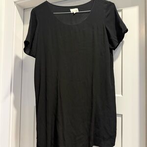 Wilfred Black Short Sleeve T-shirt Dress